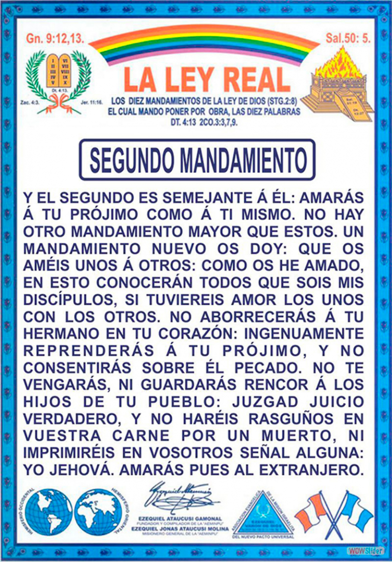 SEGUNDO MANDAMIENTO
