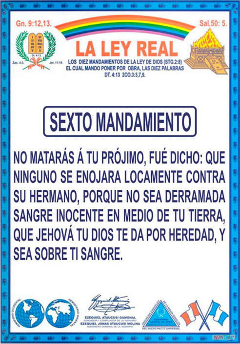 SEXTO MANDAMIENTO